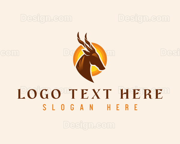 Antelope Horn Deer Logo