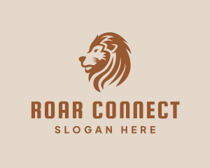 Brown Lion Mane logo design