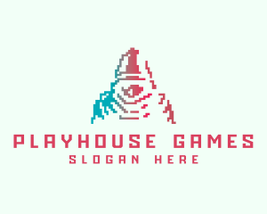 Pixel Gaming Dwarf logo design