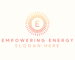 Gradient Solar Energy Letter logo design