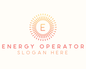 Gradient Solar Energy Letter logo design