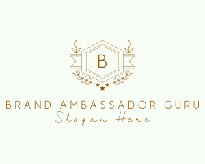 Hexagon Wreath Academy  logo design