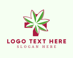 Medicine - Marijuana Medicine Cross logo design