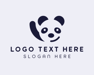 Cute Smiling Panda logo