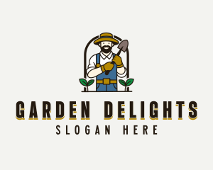 Backyard Garden Gardener logo design