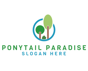 Trees Eco Forest logo design