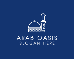 Arabic Temple Outline  logo design