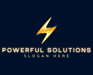 Motion Lightning Bolt logo design