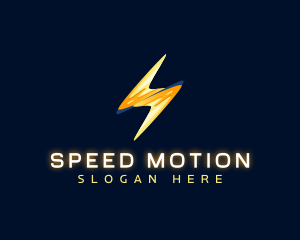 Motion Lightning Bolt logo design