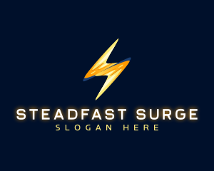 Motion Lightning Bolt logo design