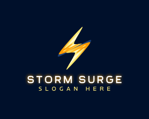 Motion Lightning Bolt logo design