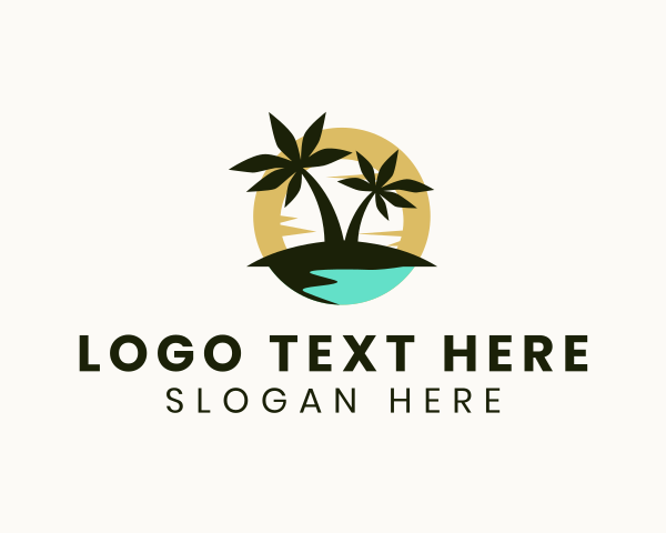 Tropical Island Tree logo