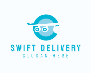 Logistics Delivery Plane logo design