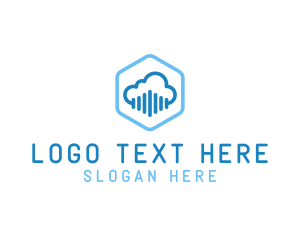 Audio Cloud Hexagon logo