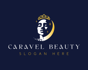 Beauty Queen Crown logo design