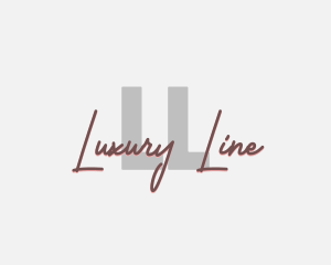 Cosmetics Fashion Script logo design