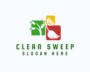 Housekeeping Clean Sanitation logo design