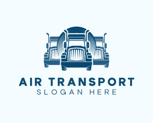 Truck Logistics Transport logo design