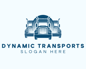 Truck Logistics Transport logo design