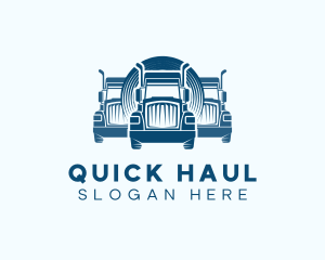 Truck Logistics Transport logo design