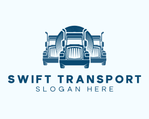 Truck Logistics Transport logo design