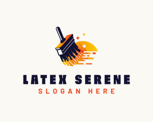 Acrylic Paintbrush Renovation logo design