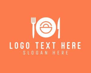 Food - Meal Shopping Bag logo design