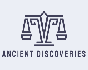 Ancient Justice Scale logo design