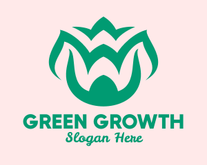 Green Organic Spa logo design