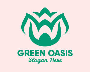 Green Organic Spa logo design