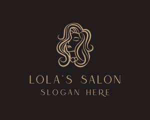 Luxury Woman Hair Salon logo design