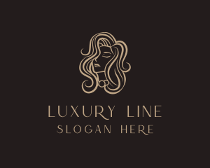 Luxury Woman Hair Salon logo design