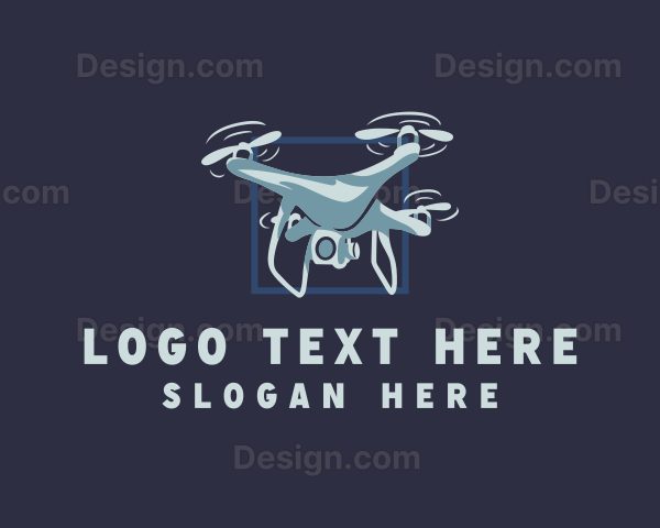 Drone Surveillance Lens Logo