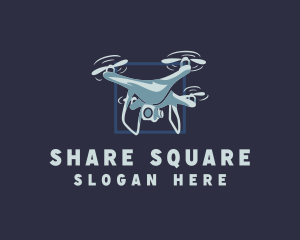 Drone Surveillance Lens Logo