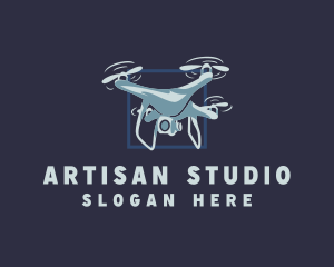 Drone Surveillance Lens logo design