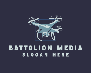 Drone Surveillance Lens logo design