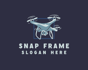 Drone Surveillance Lens logo design