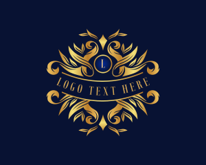 Luxury Ornament Wreath logo