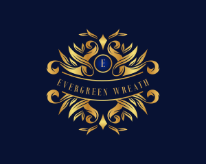 Luxury Ornament Wreath logo design