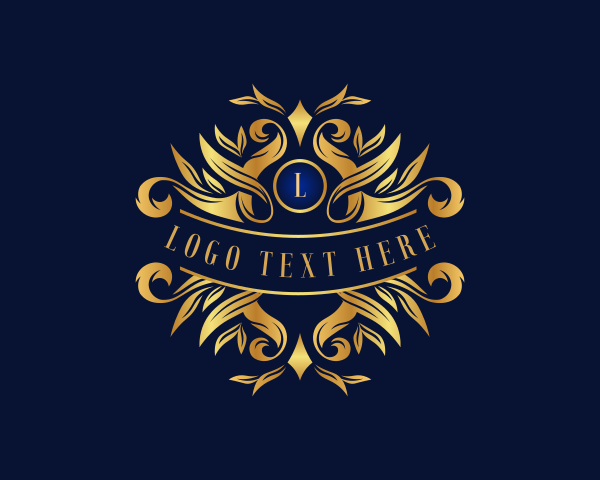 Luxury Ornament Wreath logo