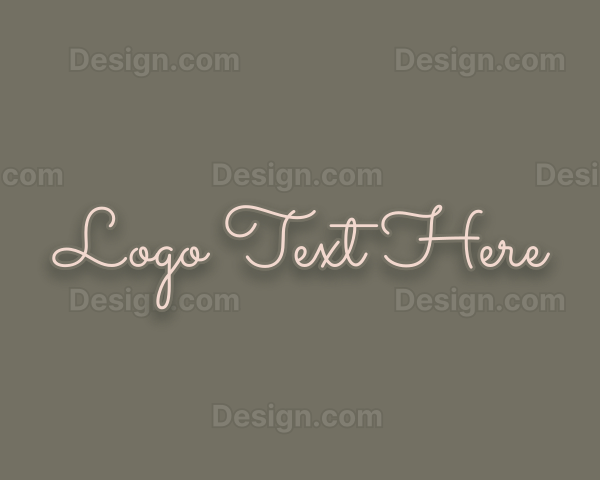 Feminine Beauty Cursive Logo