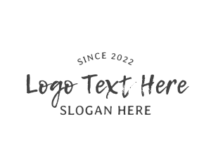 Texture Script Wordmark logo