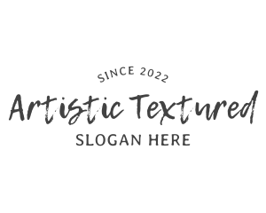 Texture Script Wordmark logo design