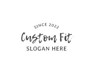 Texture Script Wordmark logo design