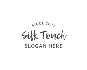 Texture Script Wordmark logo