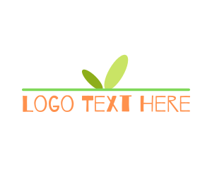 Title - Plant Leaf Sprout logo design
