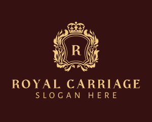 Royal Shield Crown logo design