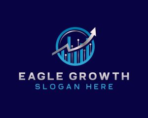 Arrow Growth Graph logo design