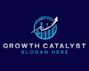 Arrow Growth Graph logo design