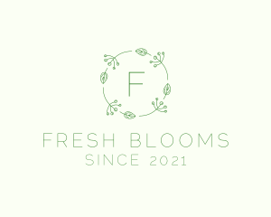 Spring Leaf Frame Boutique logo design